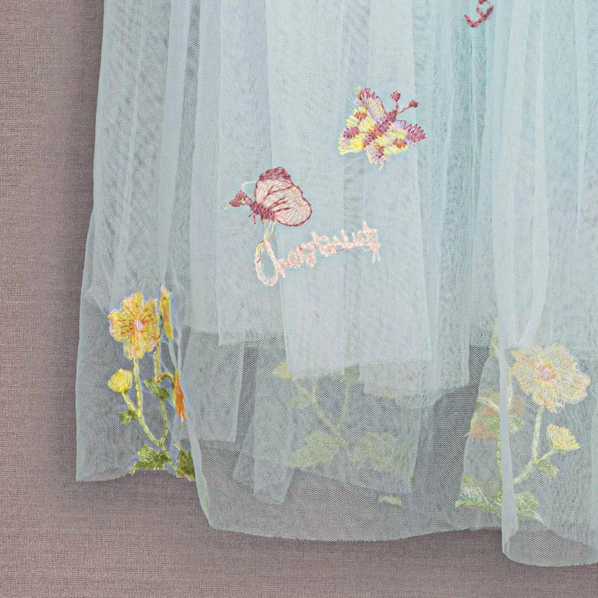 Baby Enchanted Dress - Embroidered Sky Blue Lace