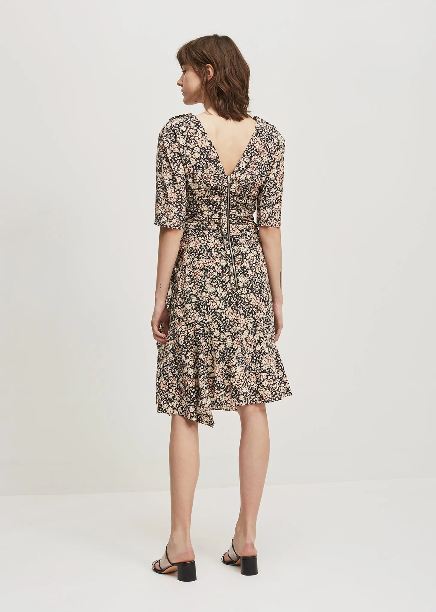 Brodie Printed Silk Dress