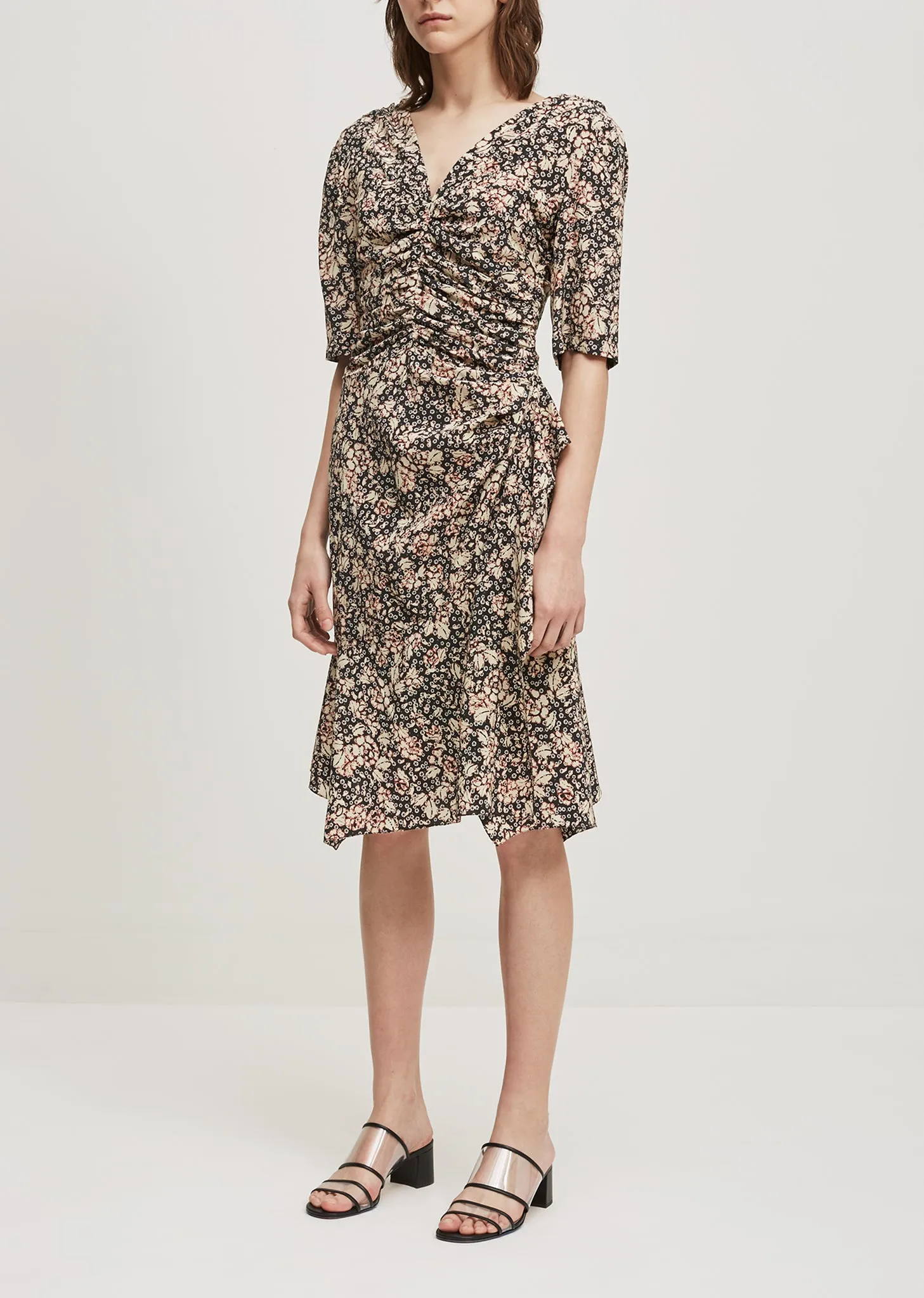 Brodie Printed Silk Dress