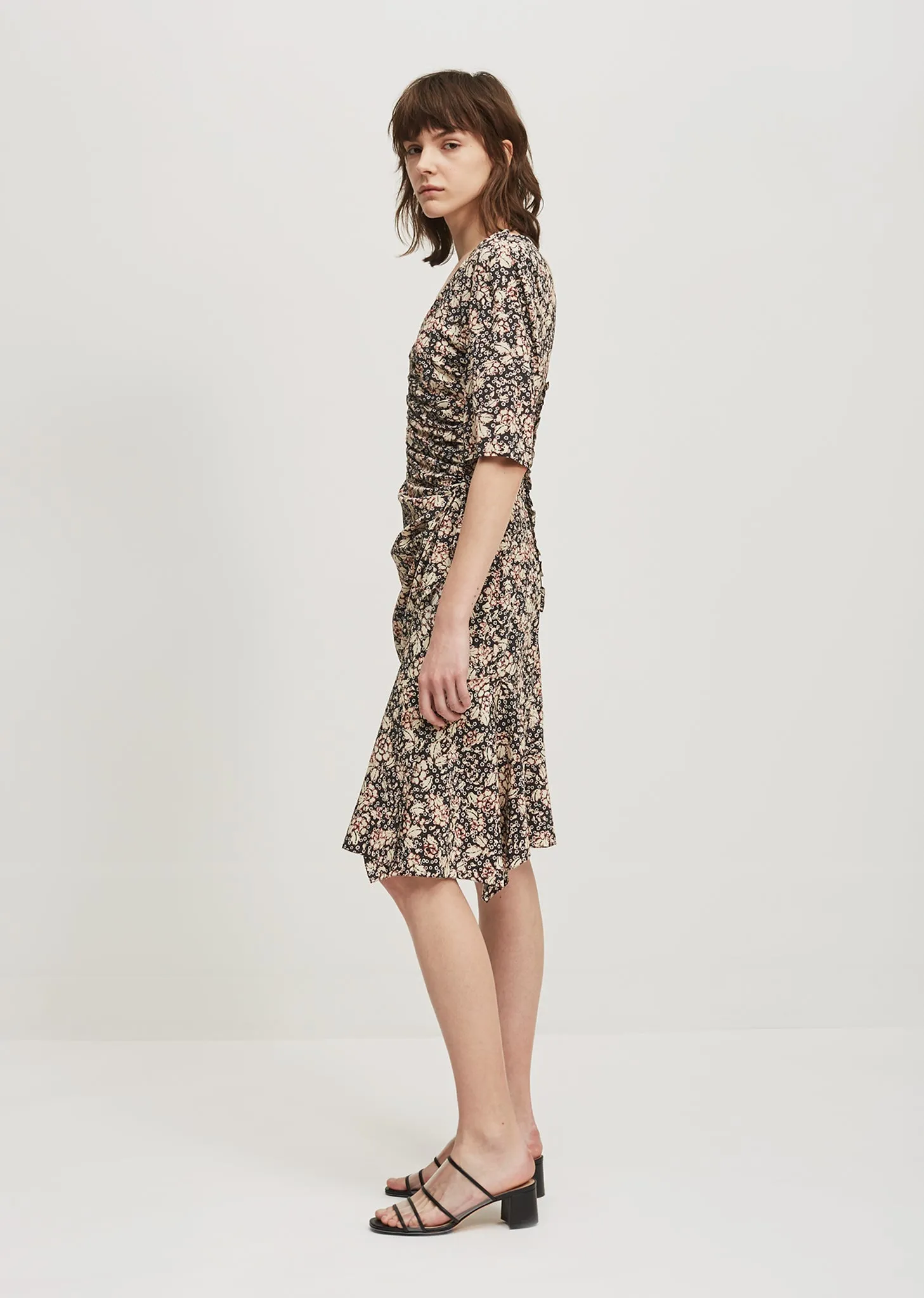 Brodie Printed Silk Dress