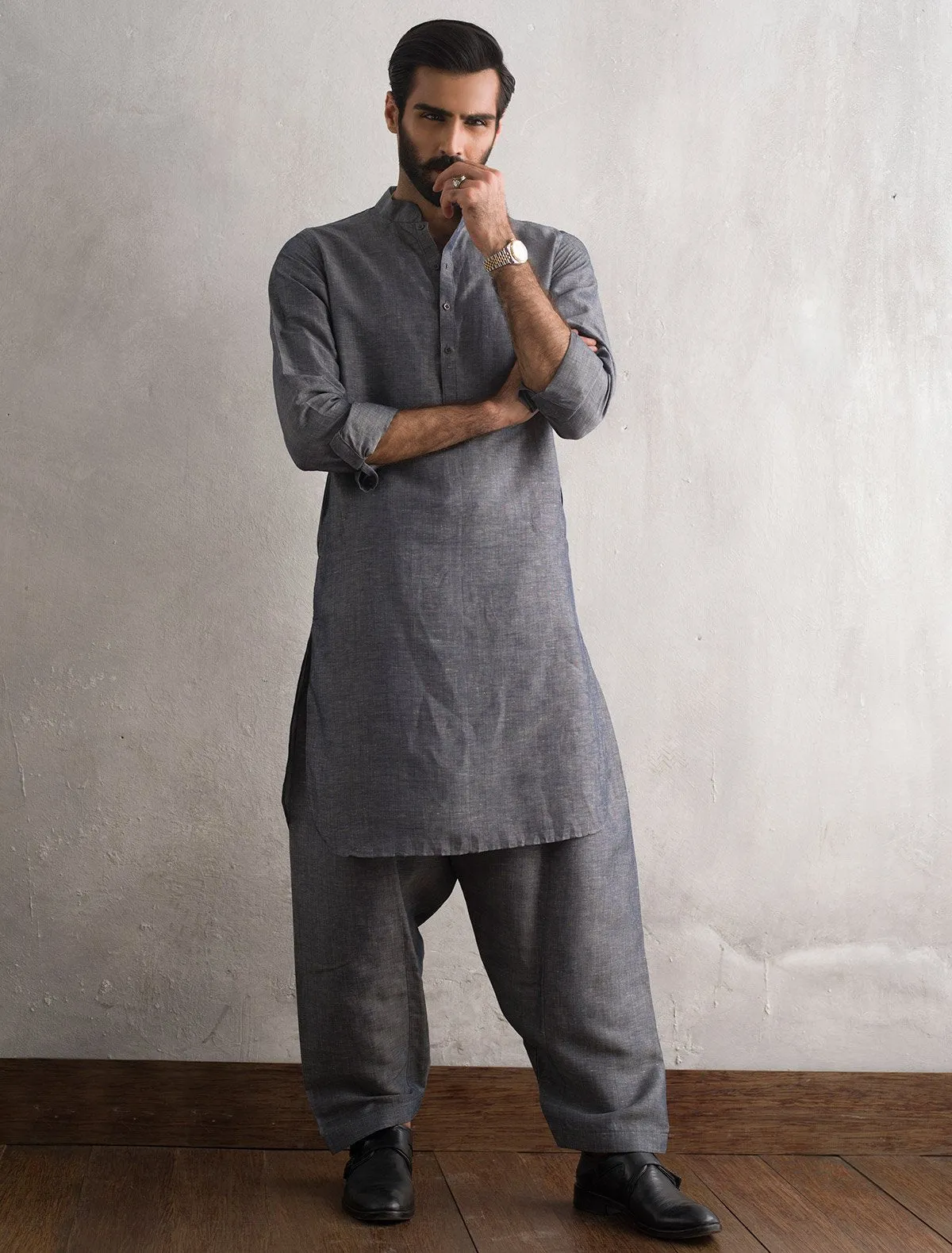 CLASSIC LINEN KAMEEZ SHALWAR