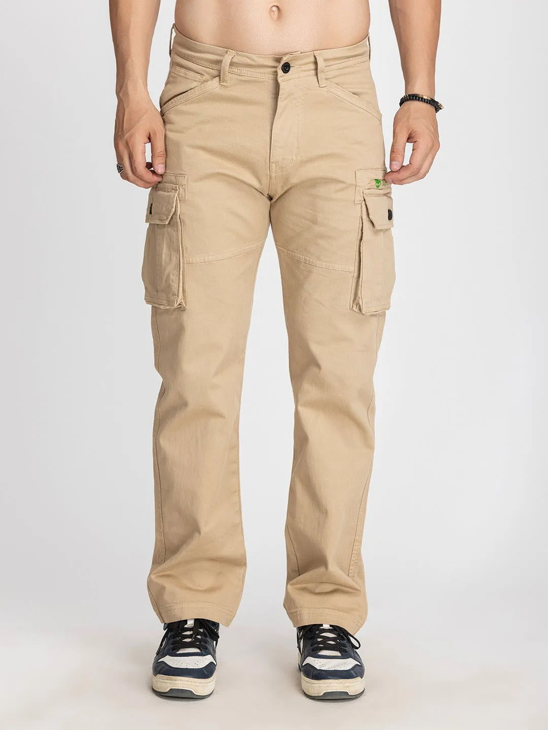CREAM COTTON CARGO 6-POCKETS DOPE VIBEZ