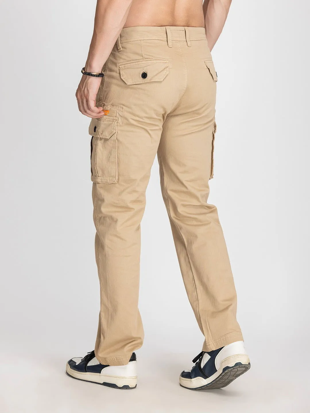CREAM COTTON CARGO 6-POCKETS DOPE VIBEZ