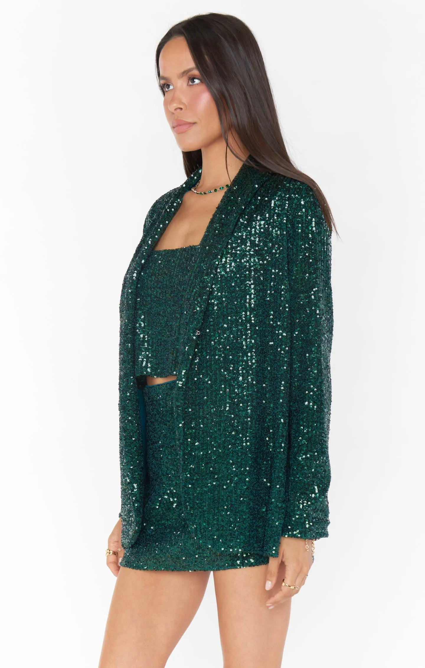 Dance Blazer ~ Emerald Sequins