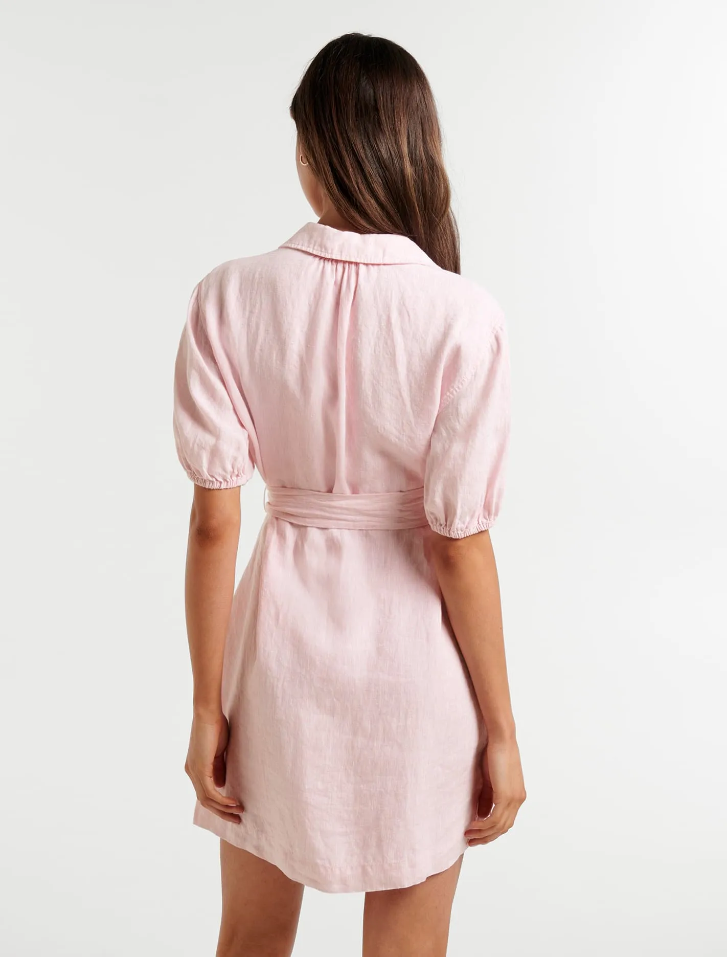 Denver Linen Shirt Mini Dress