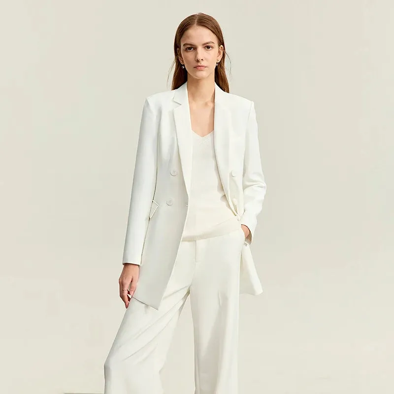 Double-Breasted Women's Slim Blazers