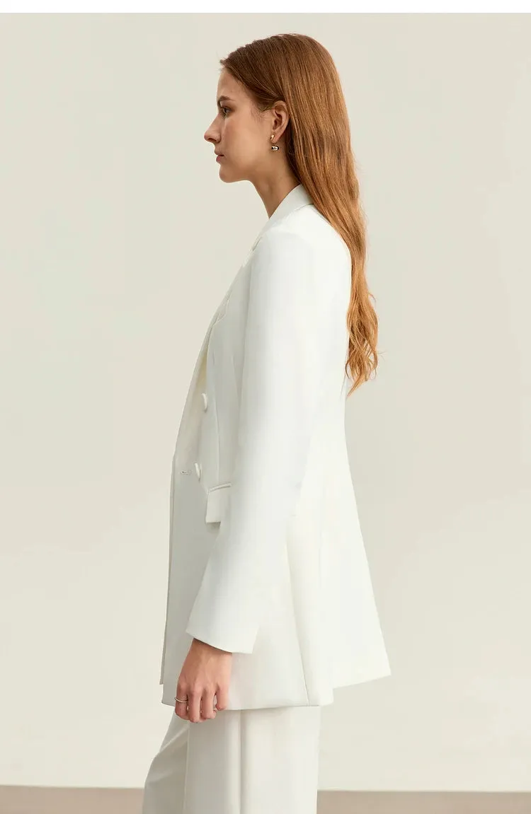 Double-Breasted Women's Slim Blazers