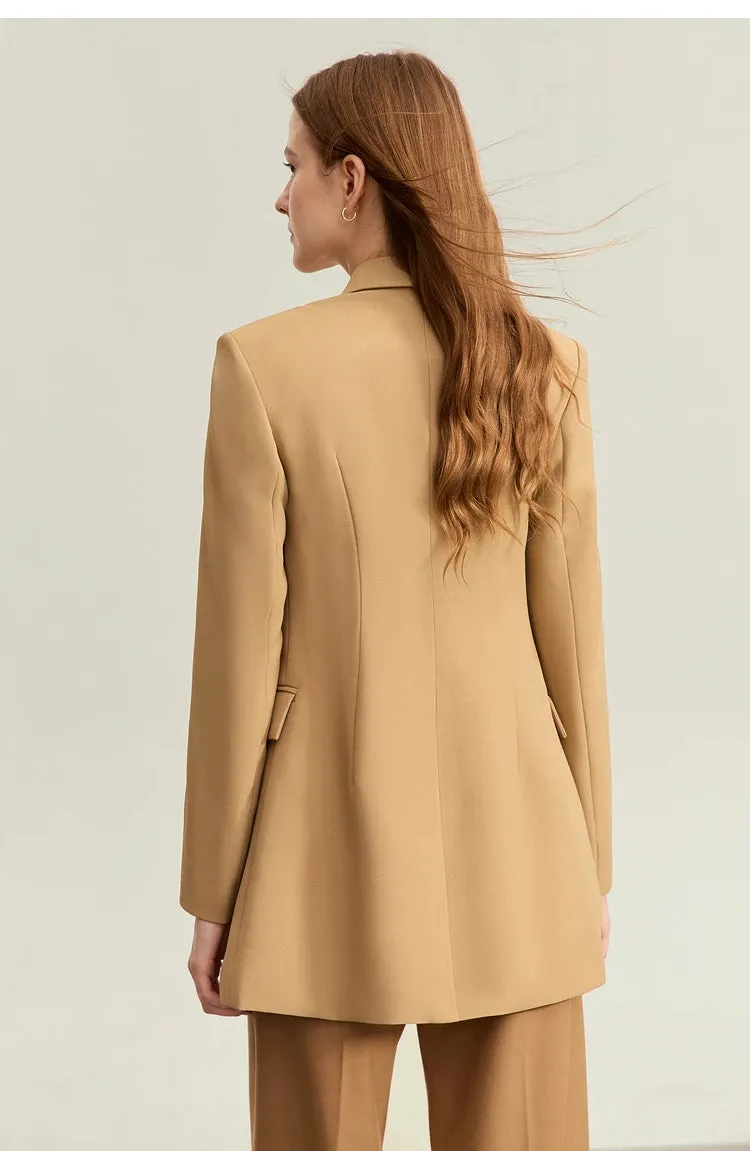 Double-Breasted Women's Slim Blazers