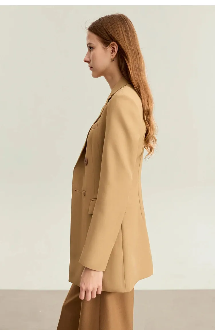 Double-Breasted Women's Slim Blazers