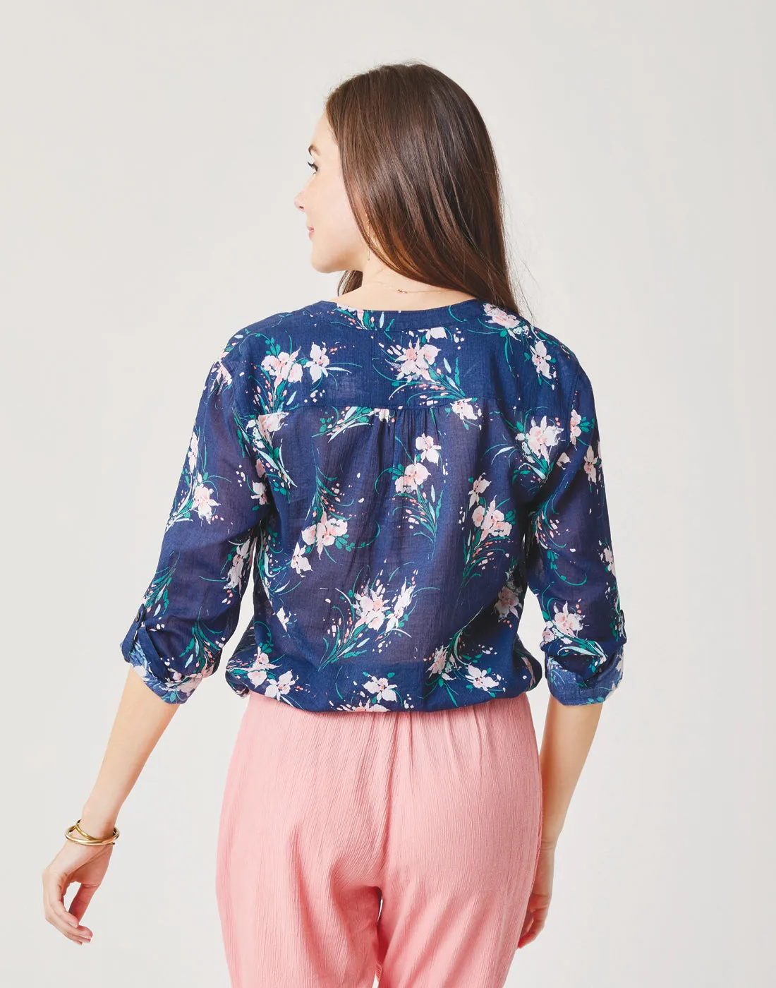 Dylan Gauze Shirt: Bouquet - FINAL SALE