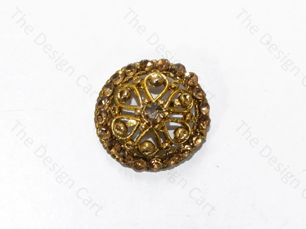 Golden Design 1 Big Metal Buttons