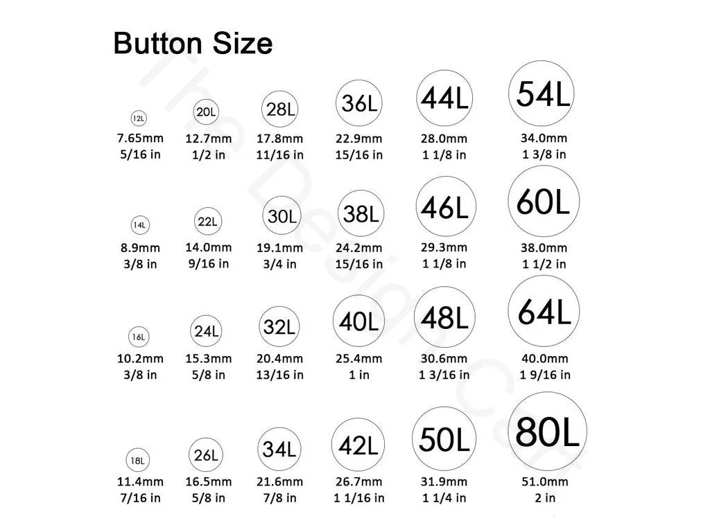 Golden Design 1 Big Metal Buttons