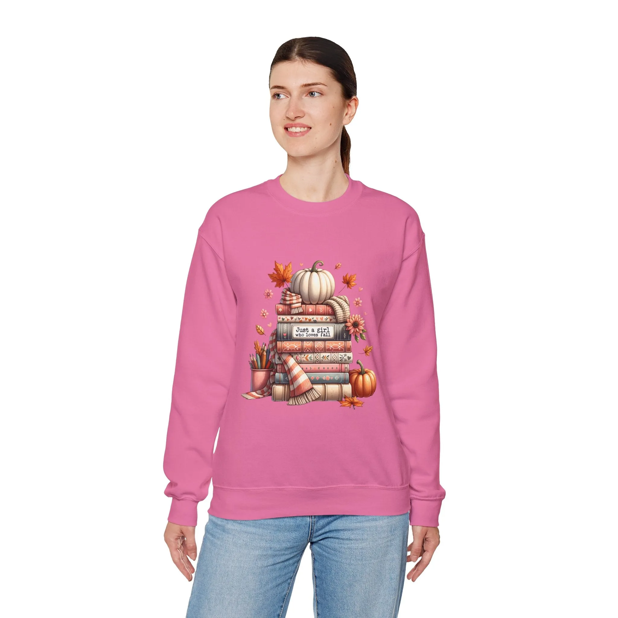 Just a Girl who Loves Fall Crewneck Sweatshirt
