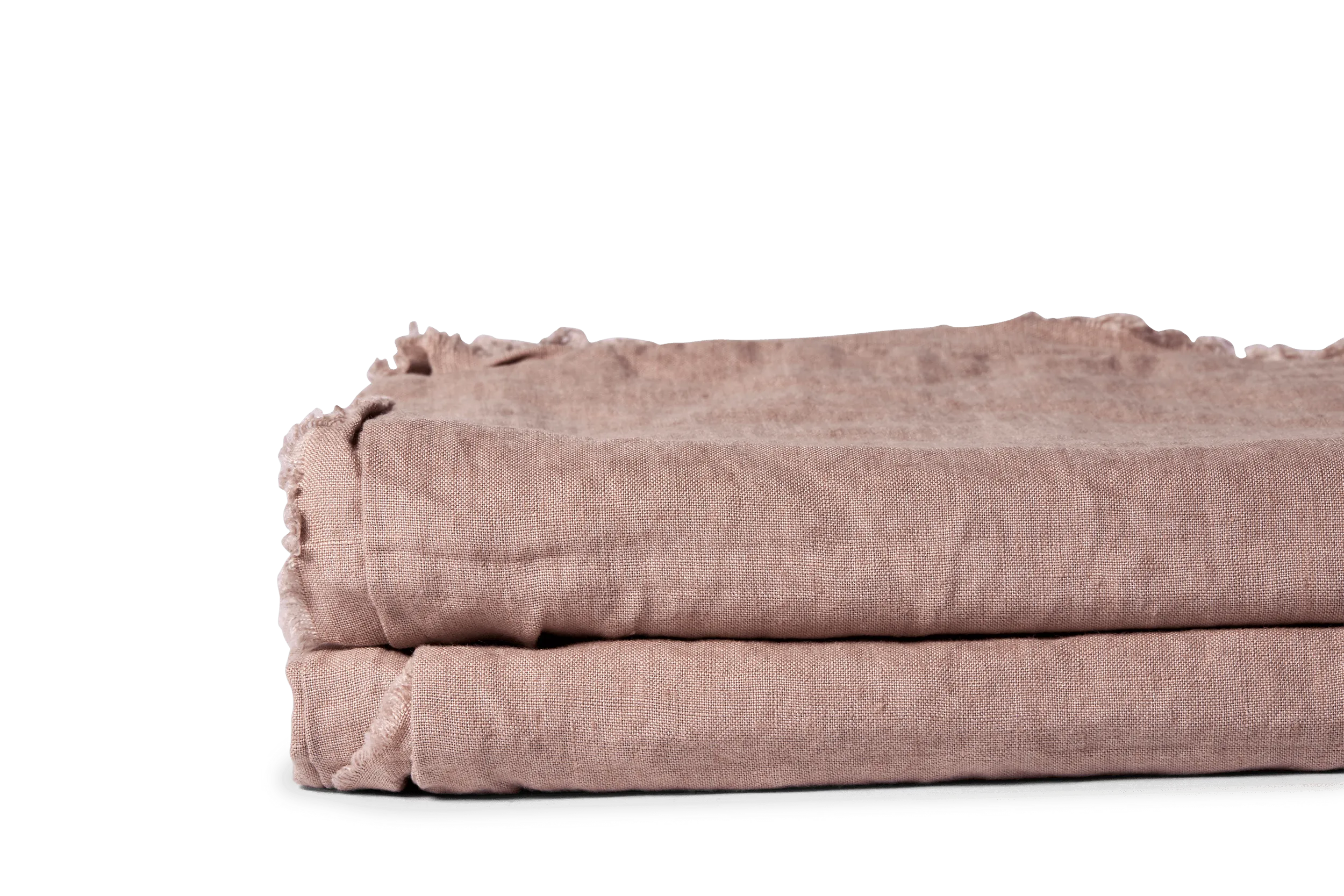 LINEN DUVET SET DUSTY ROSE
