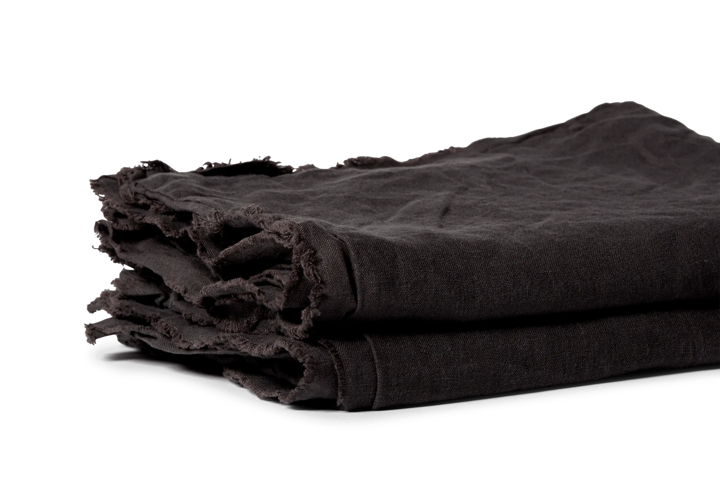 LINEN EUROPEAN PILLOW SET CHARCOAL