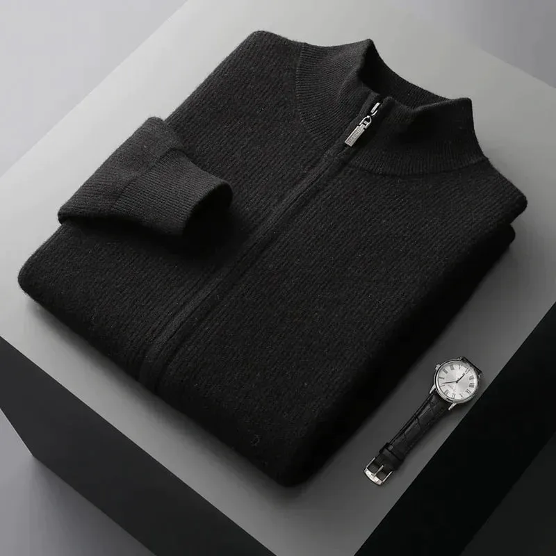 Long Mens Vest - 100% Cashmere