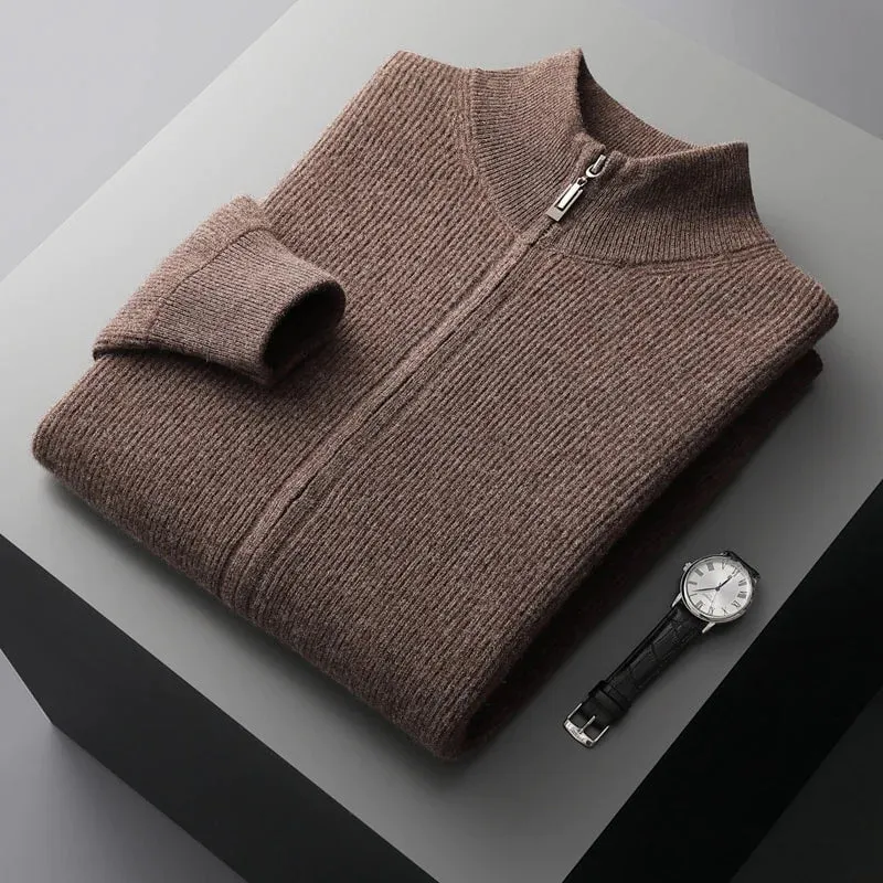 Long Mens Vest - 100% Cashmere