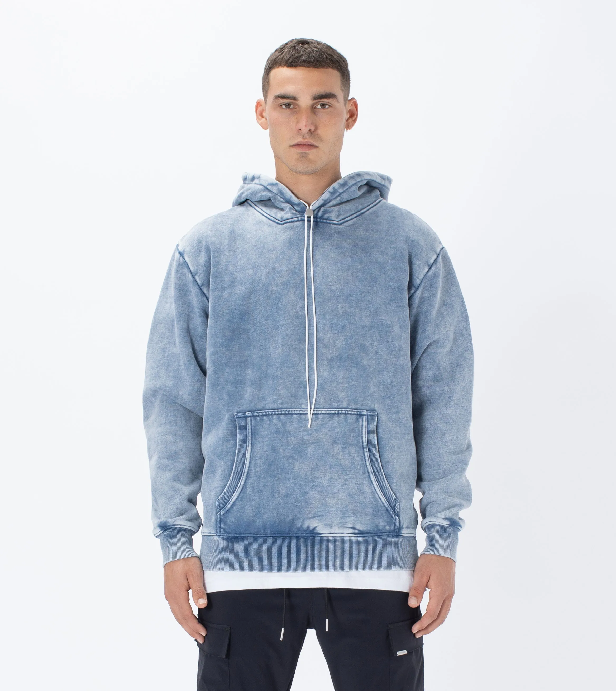Lowgo Hood Sweat Salt Blue