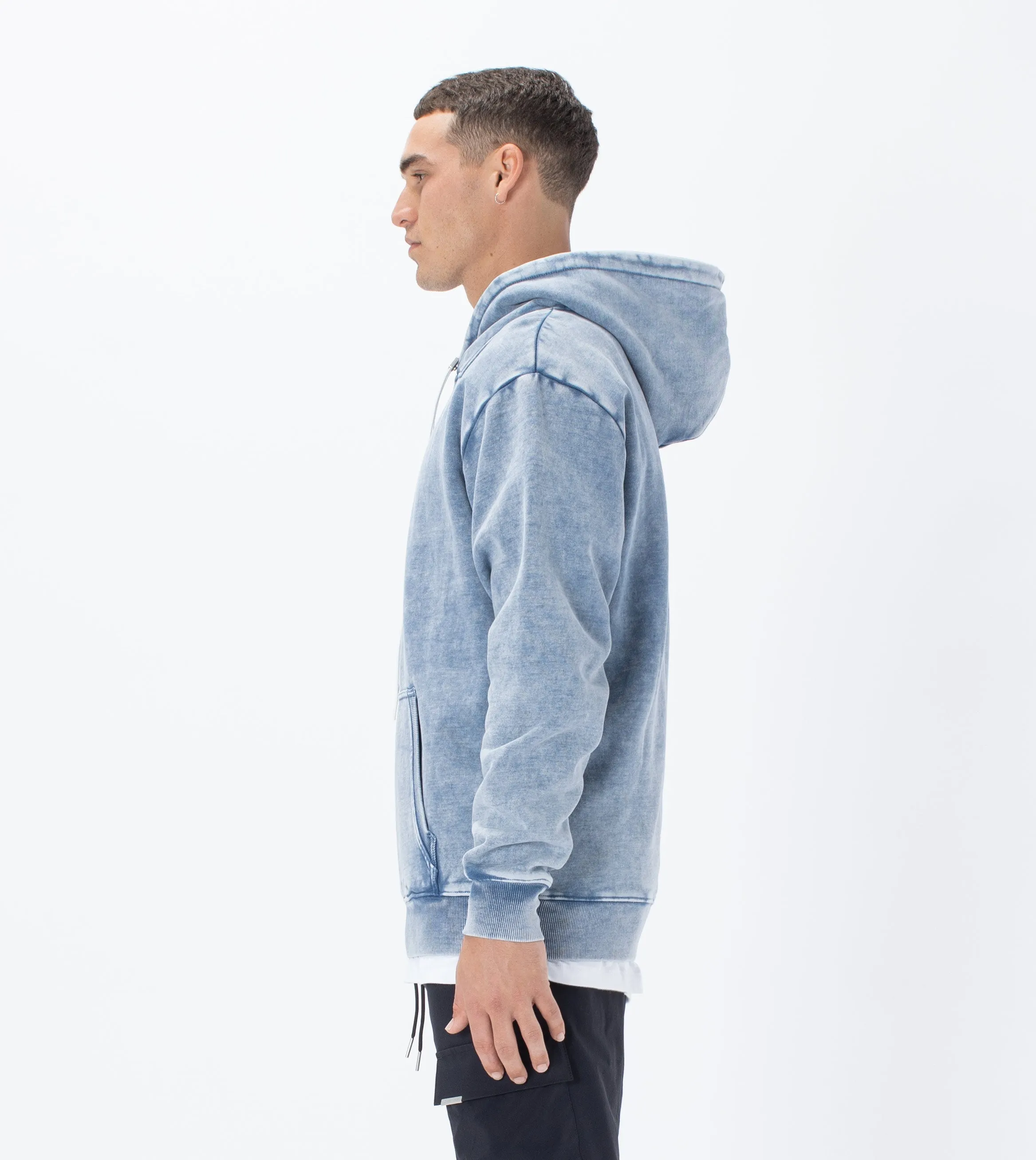 Lowgo Hood Sweat Salt Blue