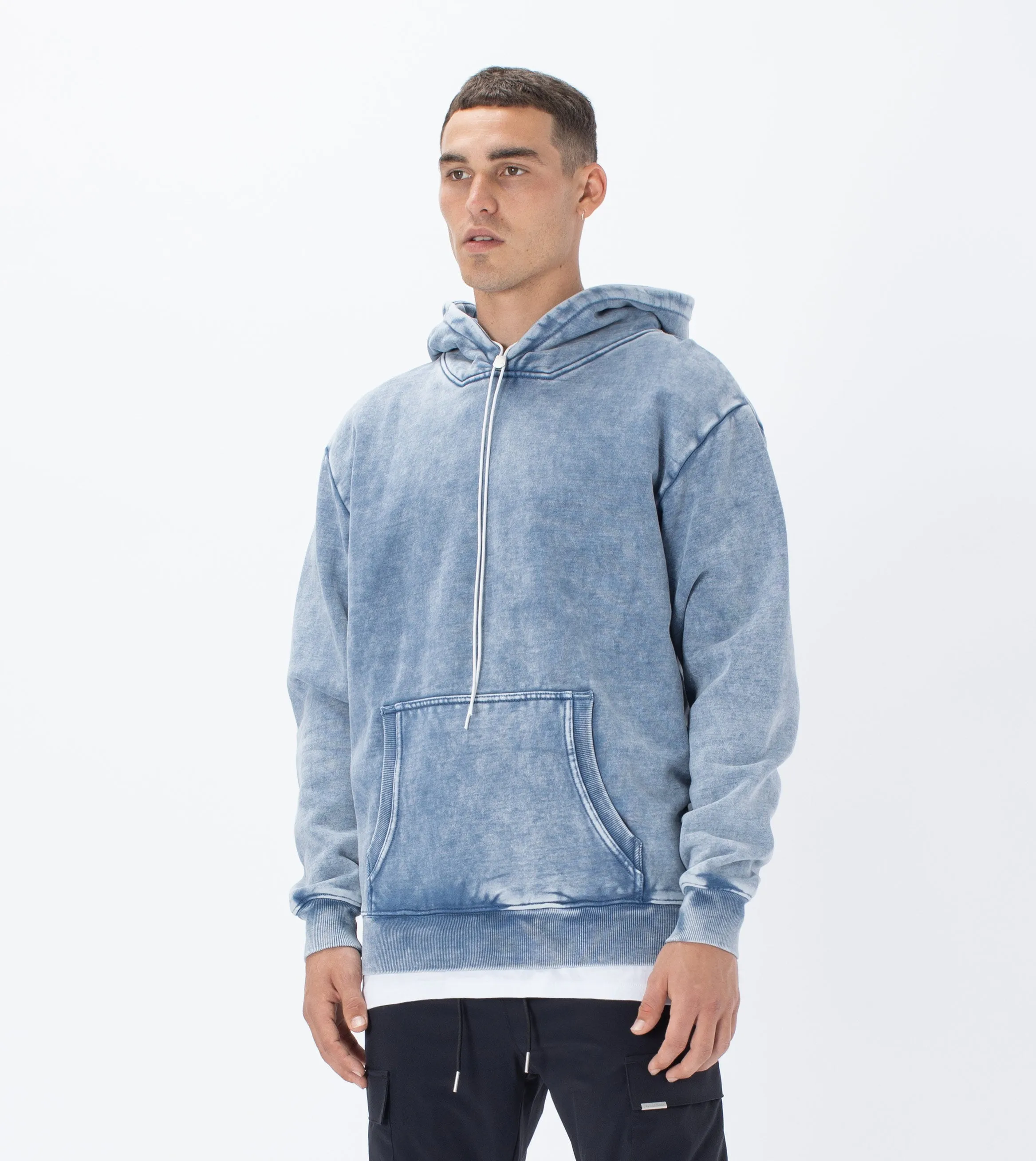 Lowgo Hood Sweat Salt Blue