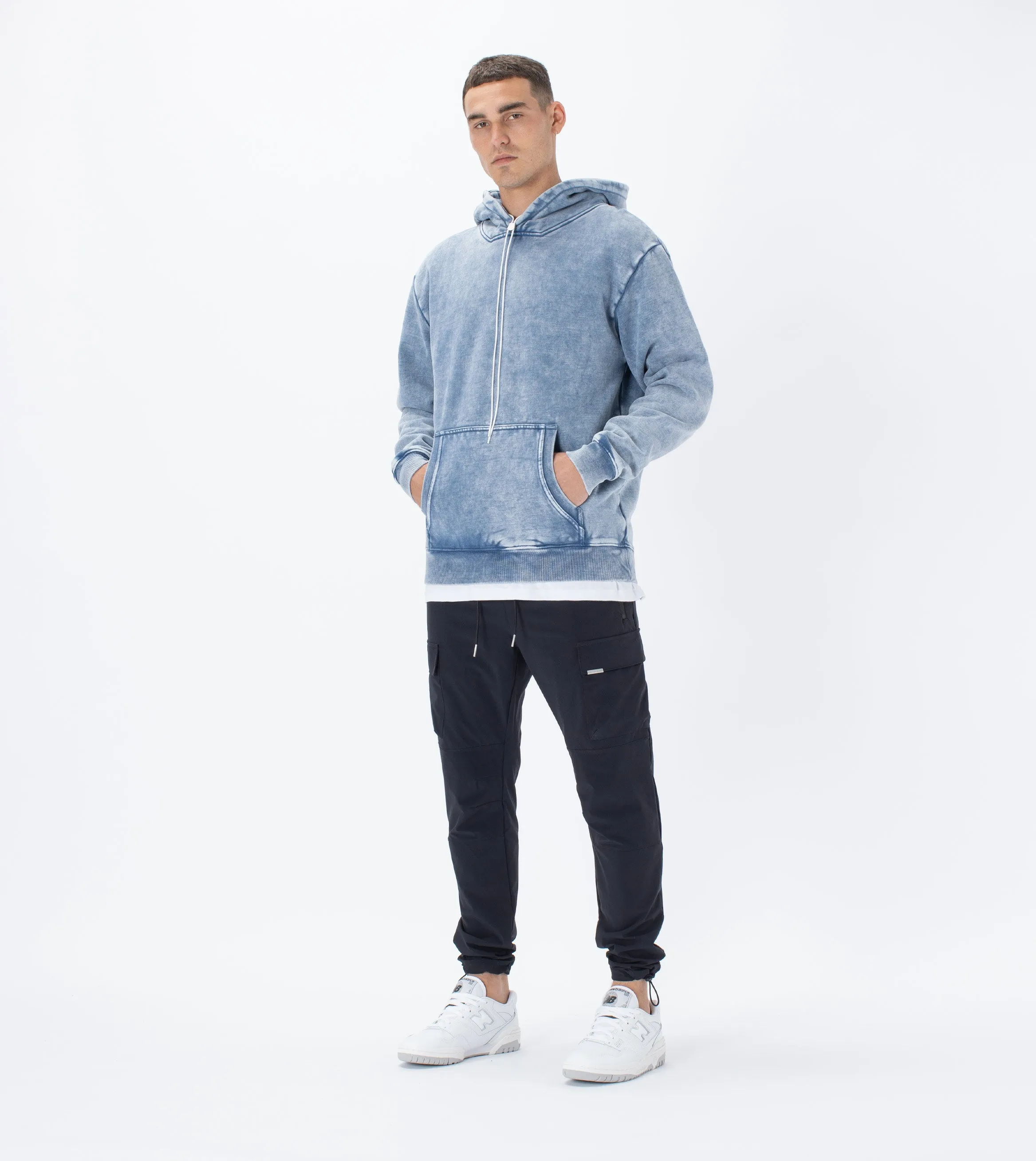 Lowgo Hood Sweat Salt Blue