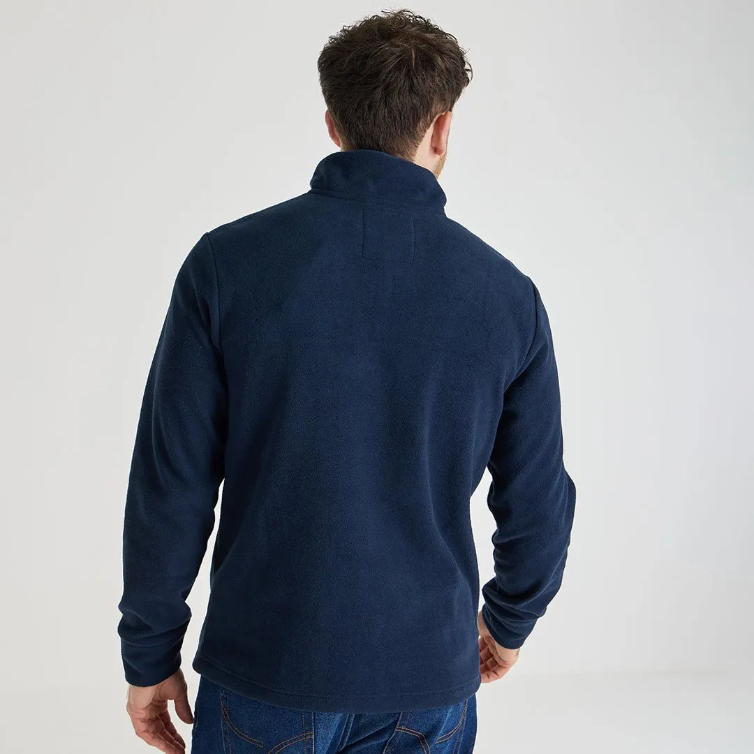 Mens 1/4 Zip Quilted Fleece