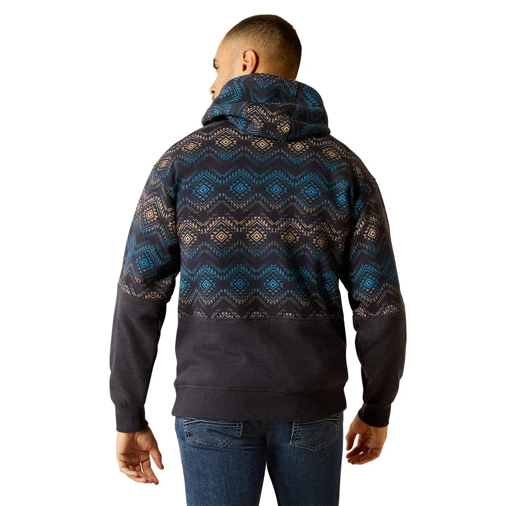 Men's Color Block Hoodie in Navy by Ariat 10052449