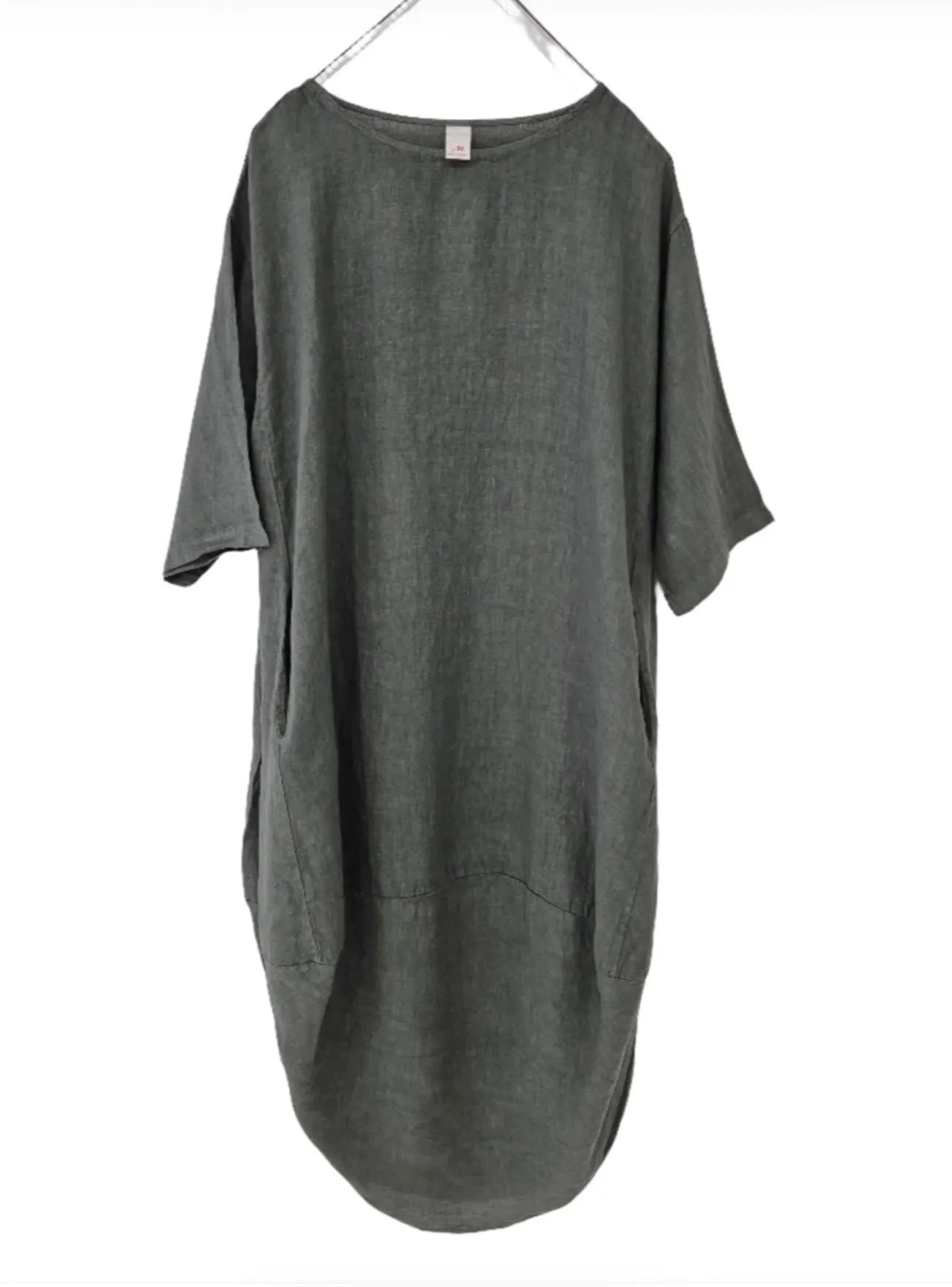 Montaigne Scallop Casual Linen Dress
