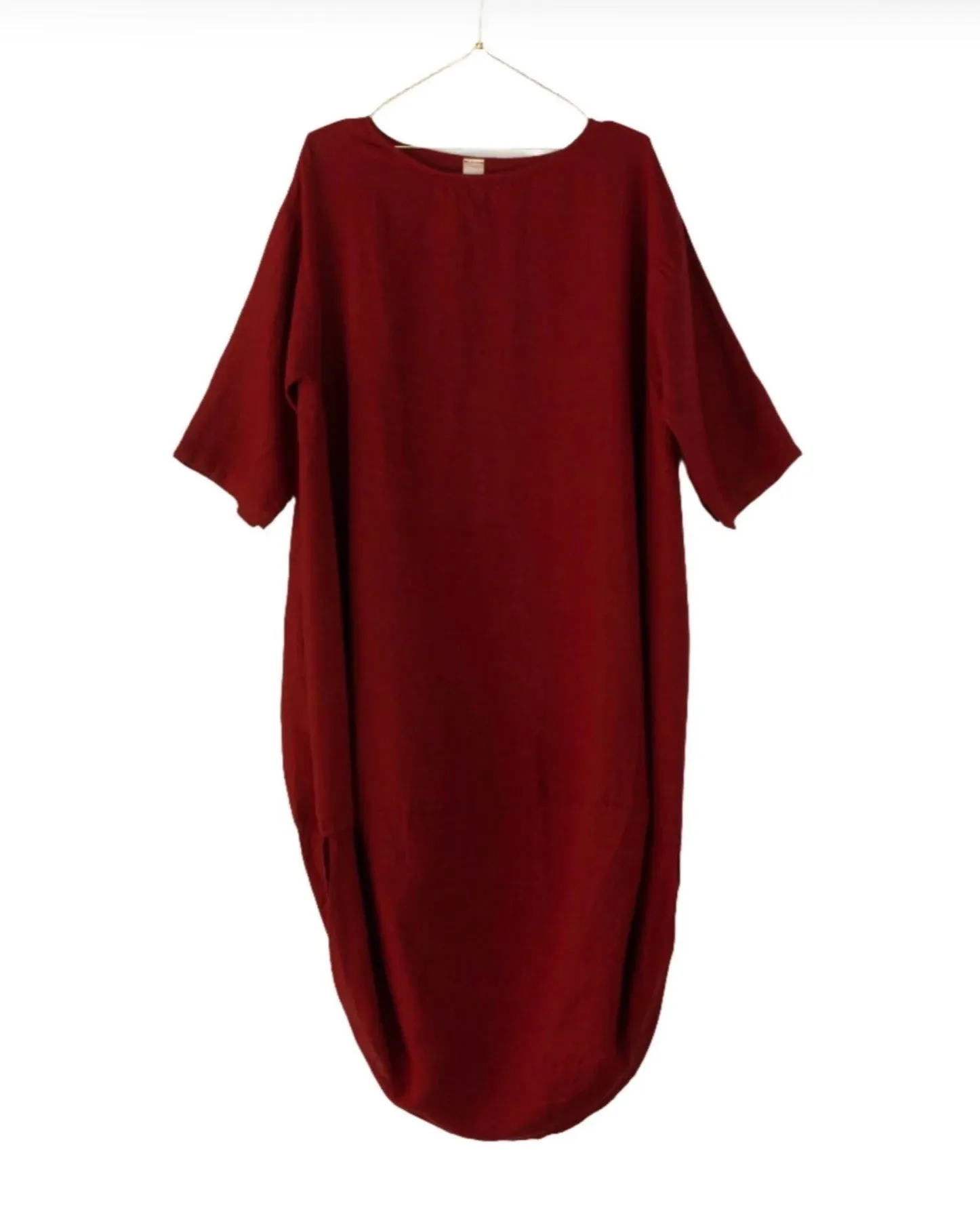 Montaigne Scallop Casual Linen Dress
