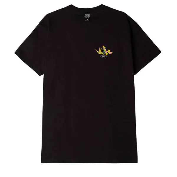 Obey Spring Birds T-Shirt - Black