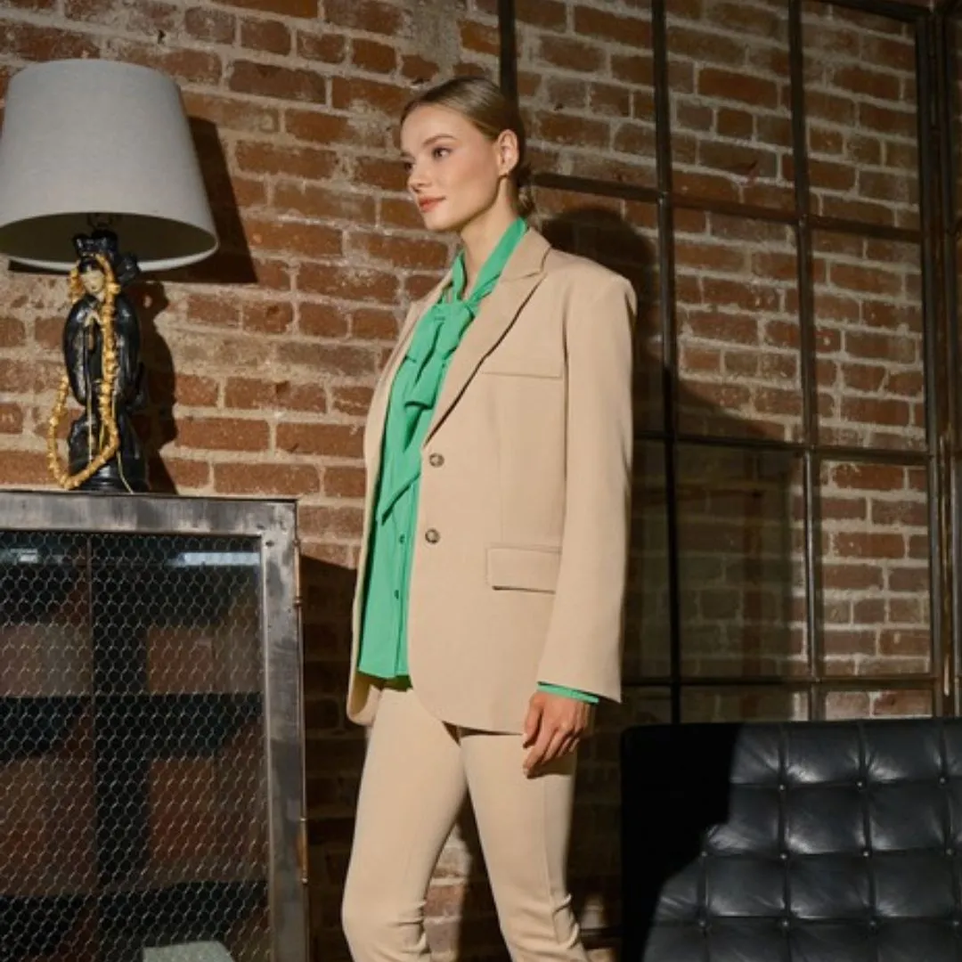 Oversized Blazer (Taupe)