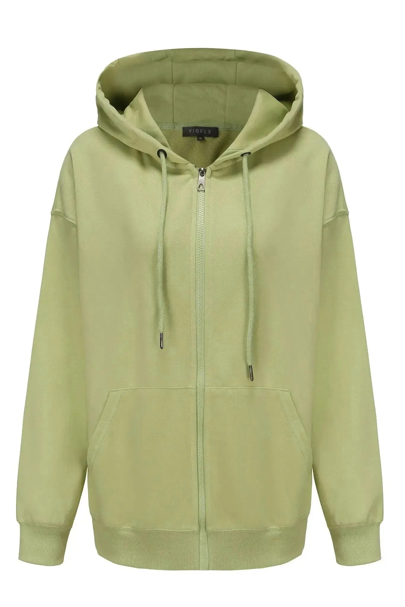 Oversized Zip Hoodie in French Terry