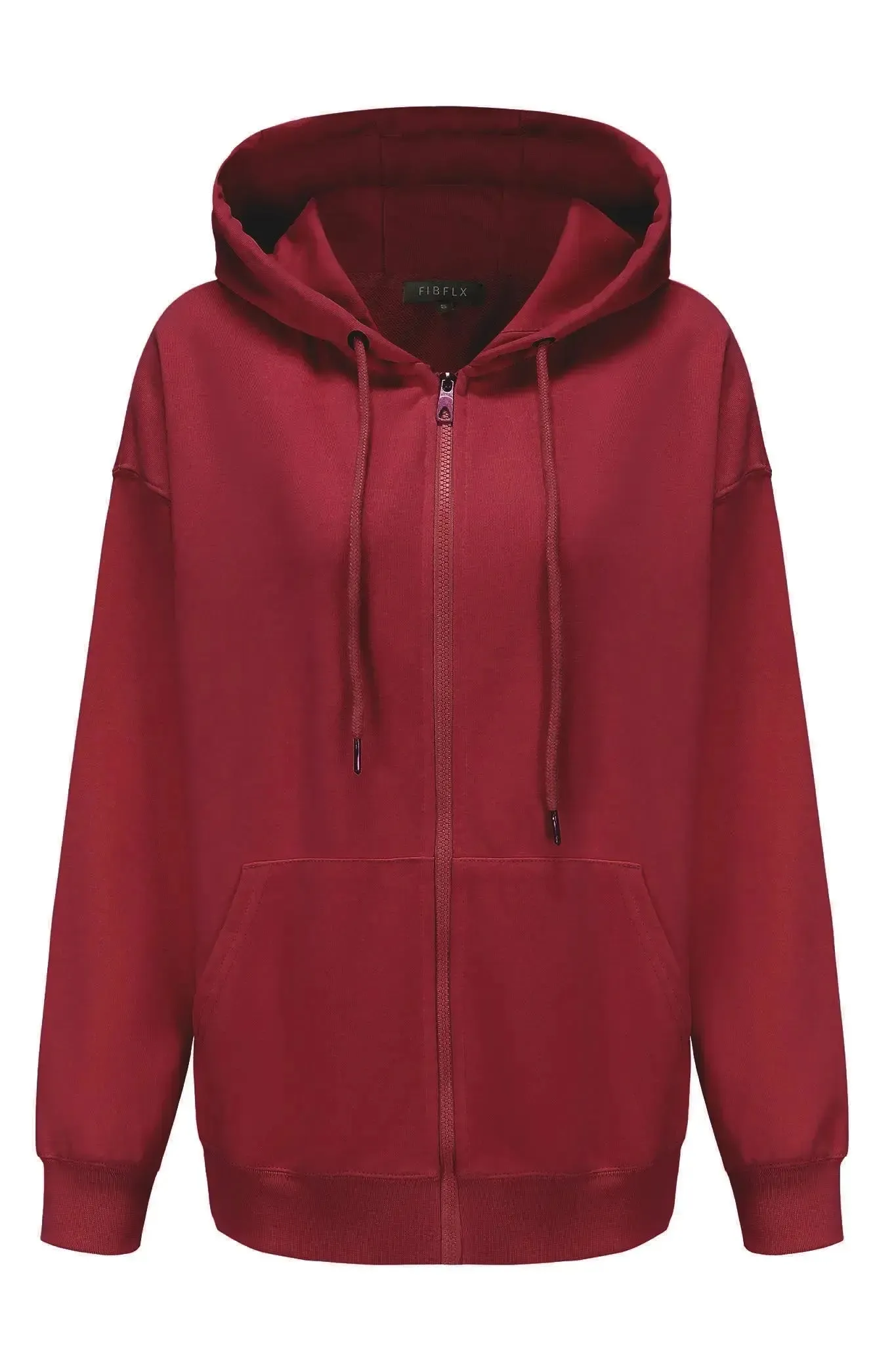 Oversized Zip Hoodie in French Terry