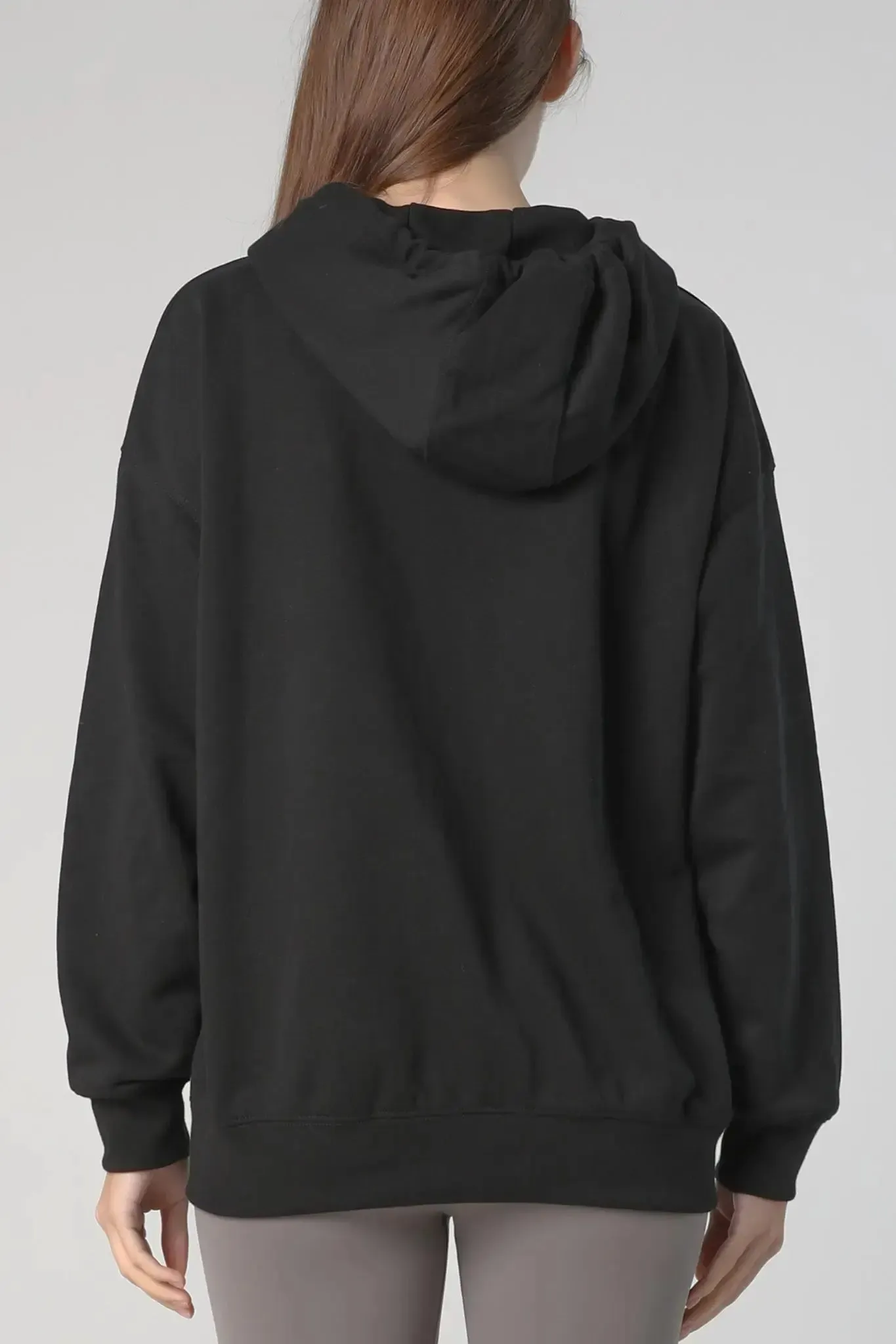 Oversized Zip Hoodie in French Terry