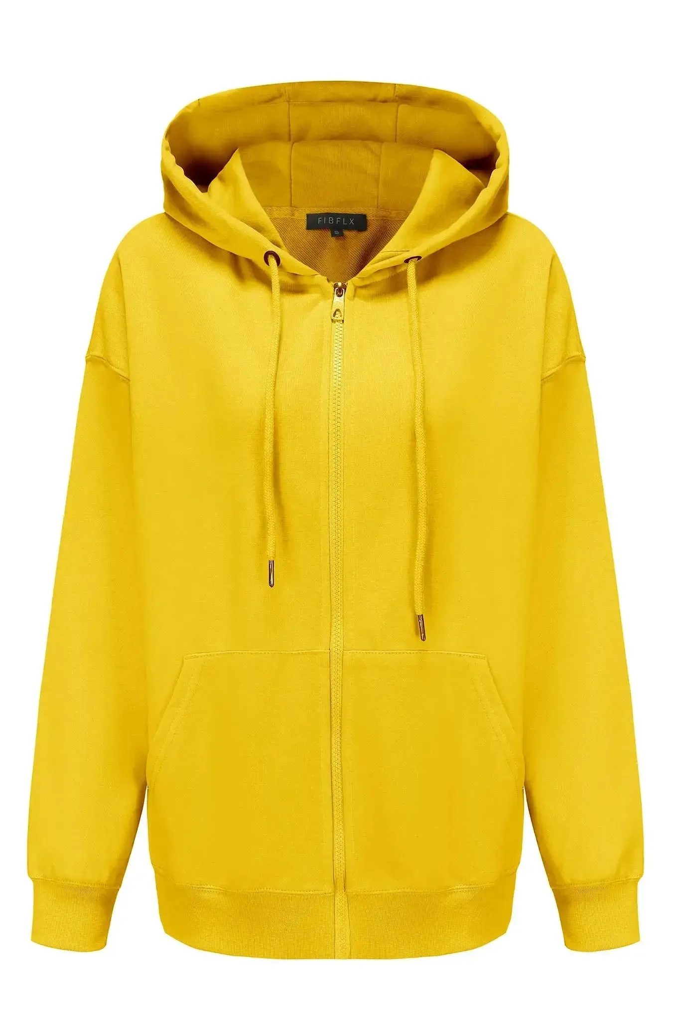 Oversized Zip Hoodie in French Terry