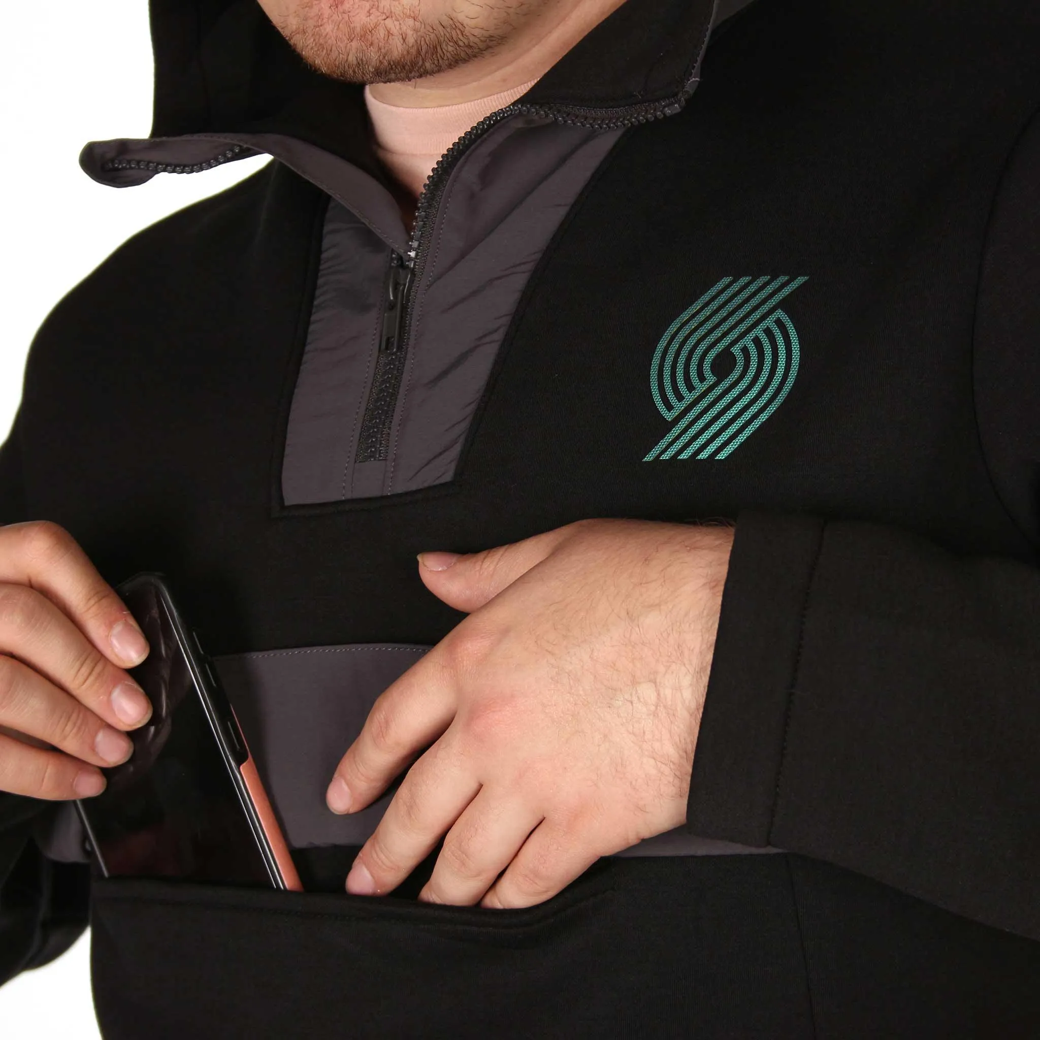 Portland Trail Blazers Ruckus Anorak Pullover Hoodie