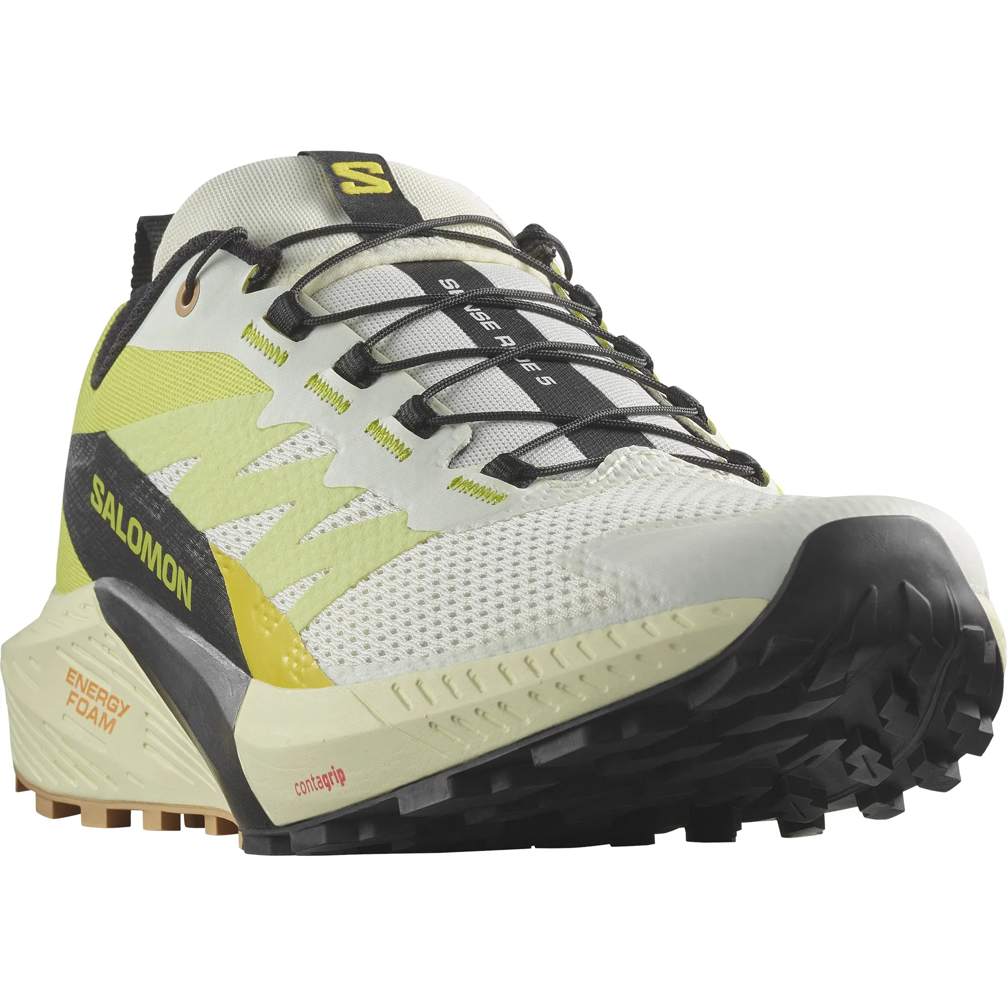 Salomon Men&#x27;s Sense Ride 5 Vanilla Ice/Sulphur Spring/Black | Buy Salomon Men&#x27;s Sense Ride 5 Vanilla Ice/Sulphur Spring/Black here | Outnorth