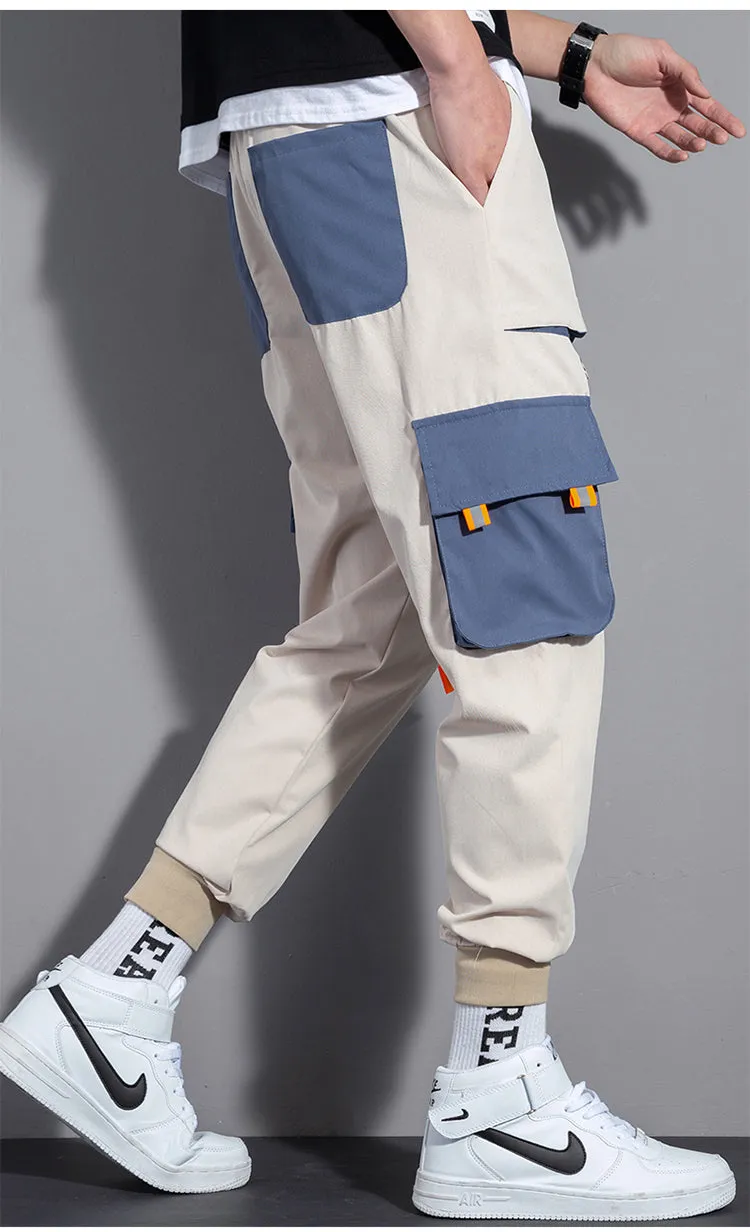 Summer Thin Cargo Pants Trendy Stylish Green Loose Sport Pants