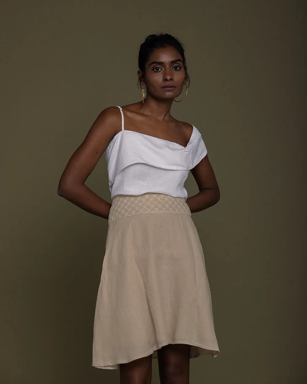 The Wandering Wave Top - Coconut White