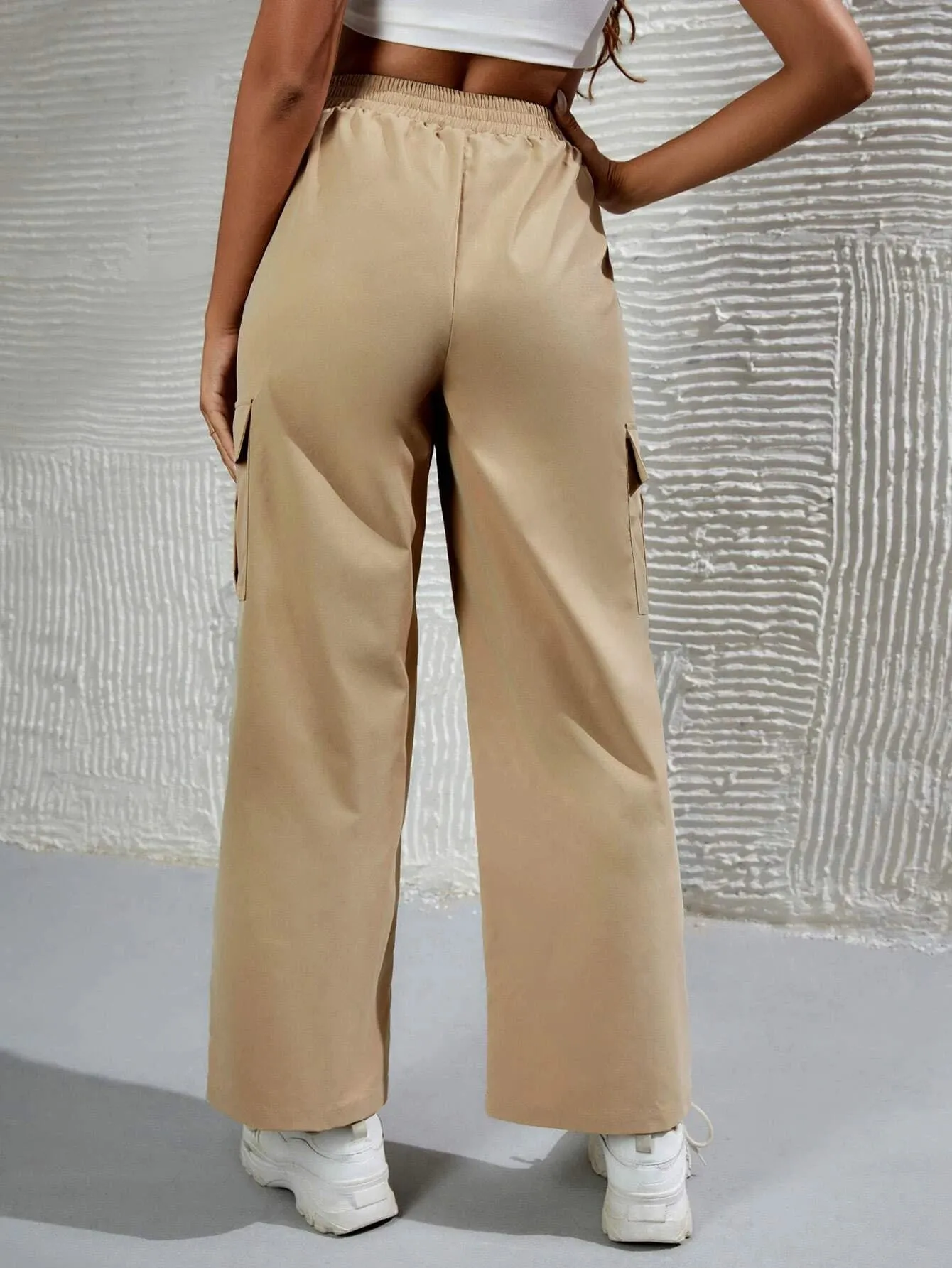 Tie Flap Pocket Cargo Pants