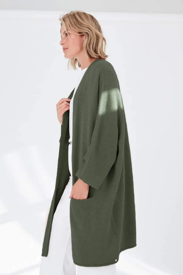 Trapeze Cashmere Coatigan