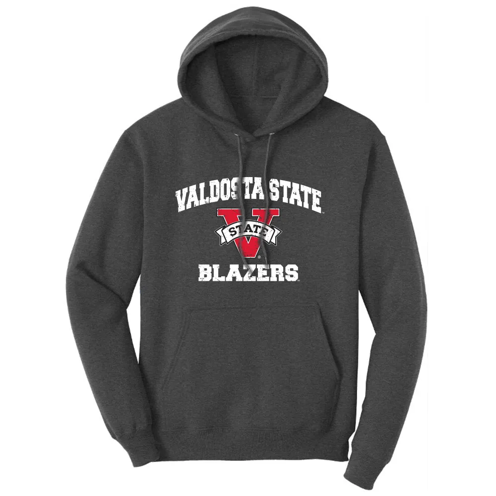 Valdosta State University VSU Blazers Distressed Retro Logo Long Sleeve Hoodie