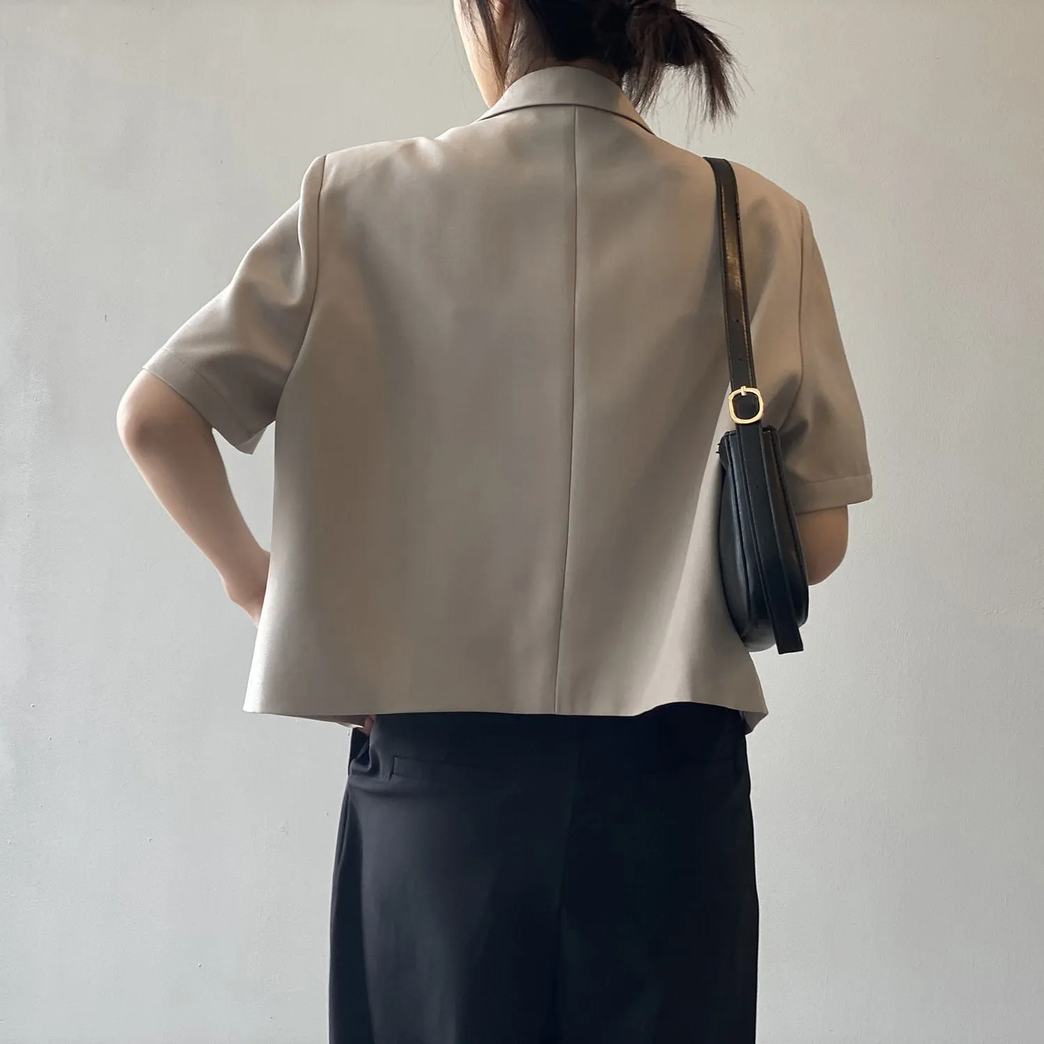 Wjczt Blazers Women S-4XL Solid Office Lady Chic Summer Fashion Single Breasted Casual Popular Crops Basic Ulzzang Notched Outwear New